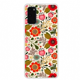 Hoesje voor Samsung Galaxy S20 Bloemen Tapijt