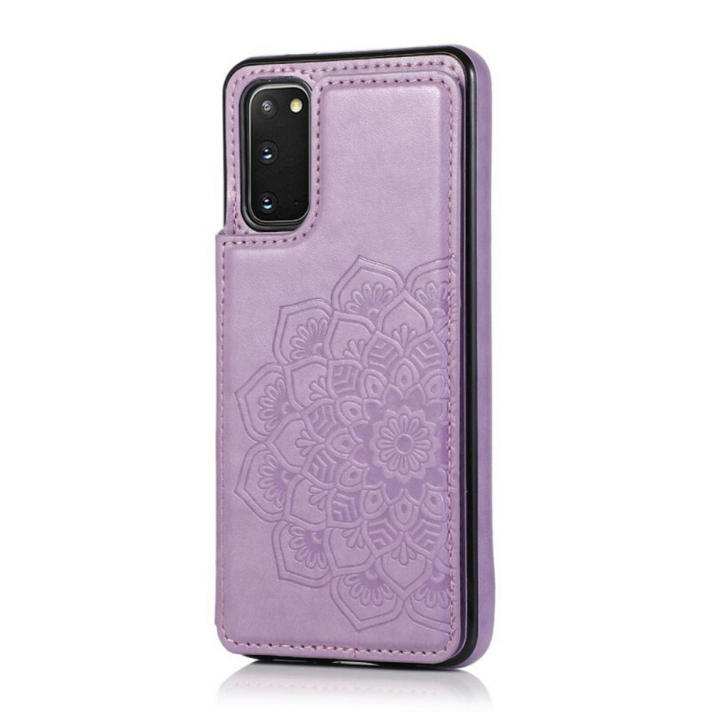 Hoesje voor Samsung Galaxy S20 Mandala Print Kaarthouder