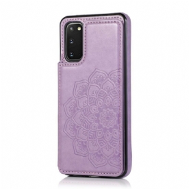 Hoesje voor Samsung Galaxy S20 Mandala Print Kaarthouder