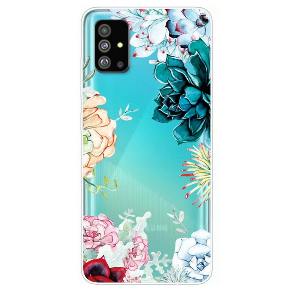 Hoesje voor Samsung Galaxy S20 Naadloze Aquarelbloemen