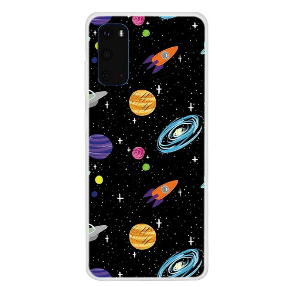 Hoesje voor Samsung Galaxy S20 Planeet Galaxy