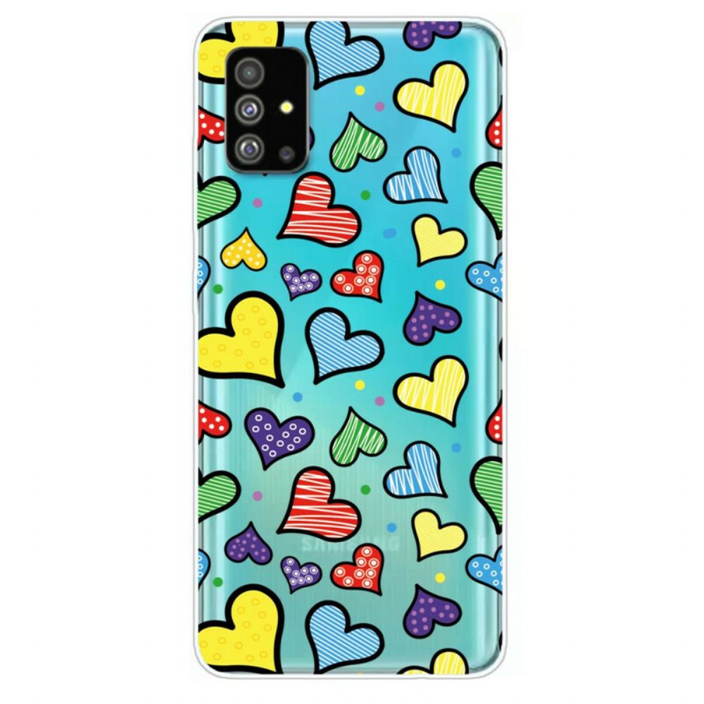 Hoesje voor Samsung Galaxy S20 Veelkleurige Harten