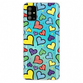 Hoesje voor Samsung Galaxy S20 Veelkleurige Harten