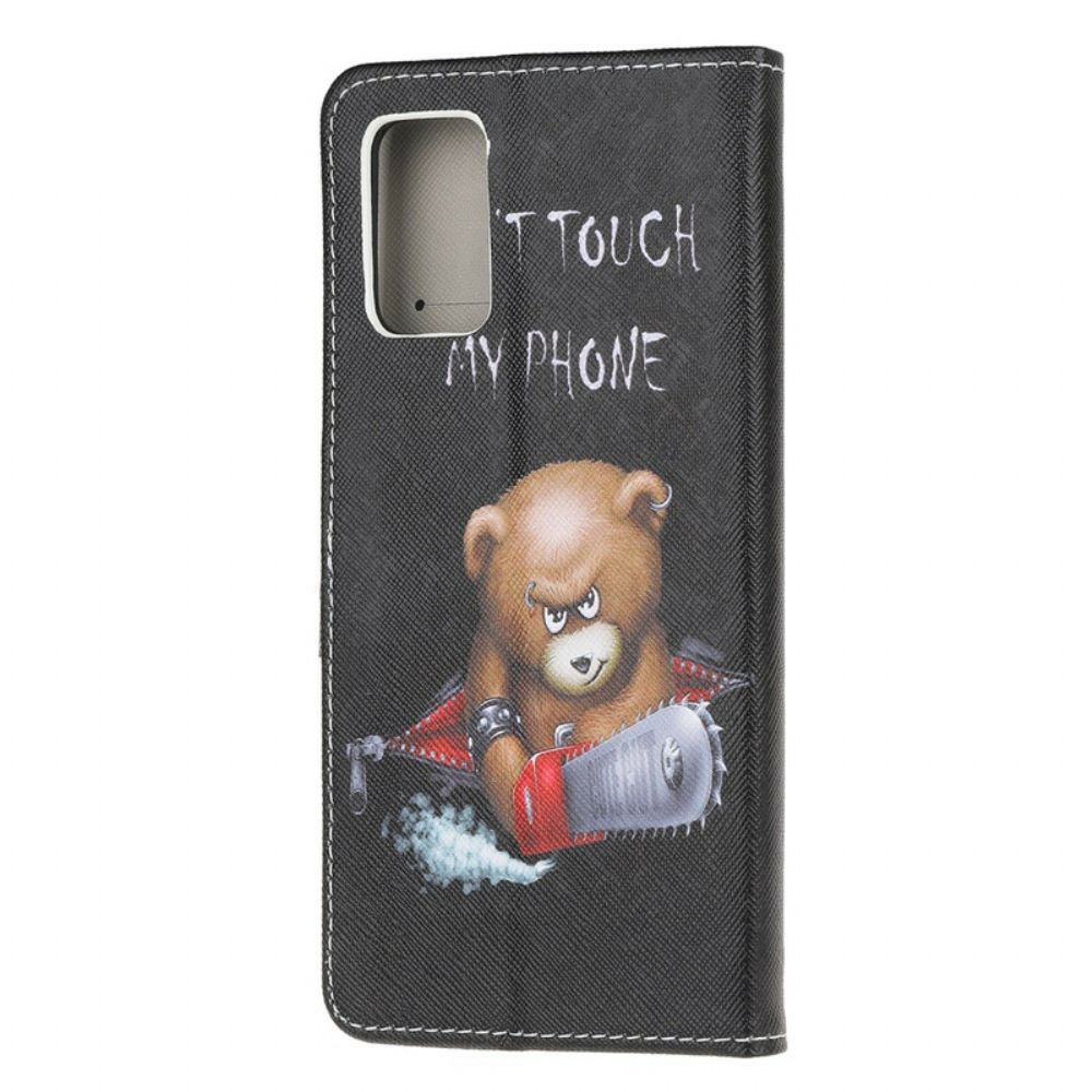 Leren Hoesje voor Samsung Galaxy S20 Gevaarlijke Beer