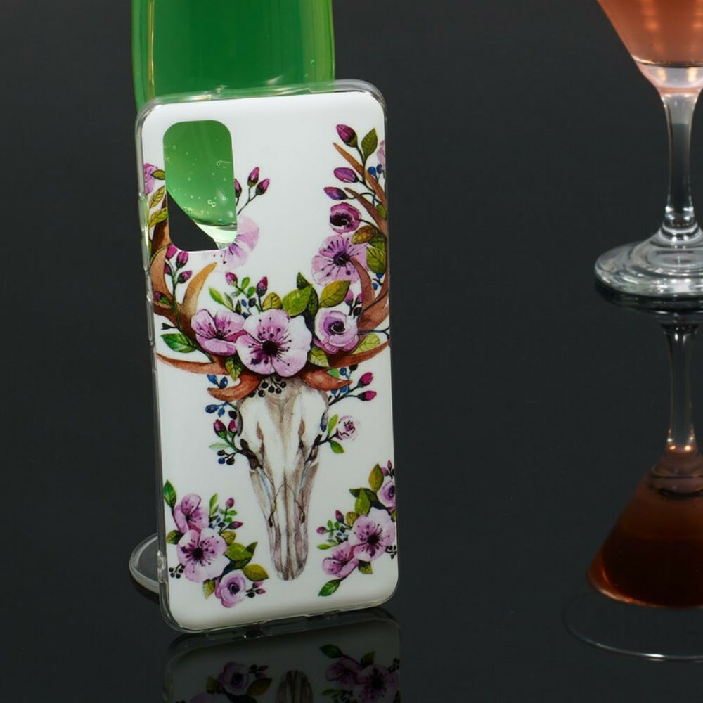 Telefoonhoesje voor Samsung Galaxy S20 Fluorescerende Bloem Eland