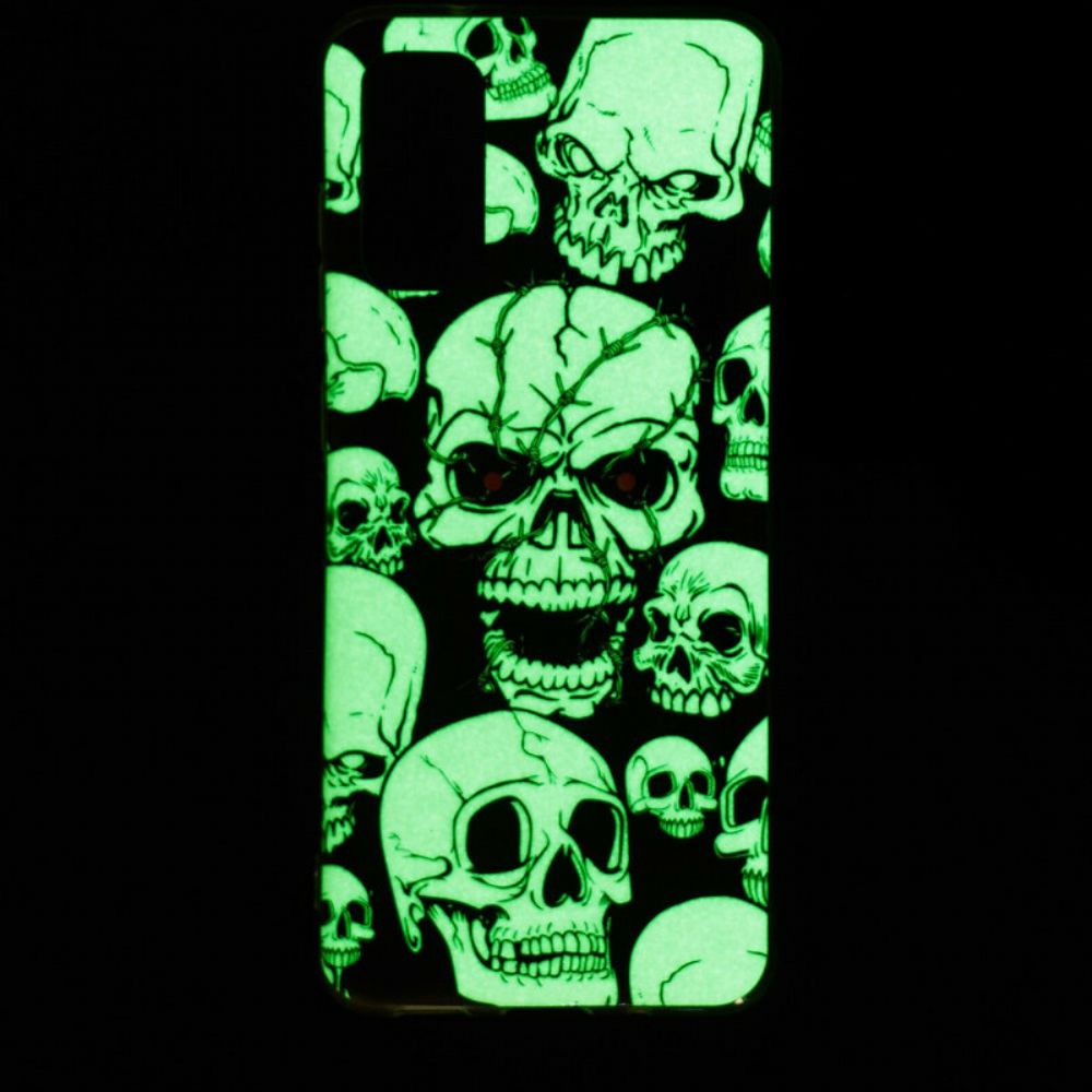 Telefoonhoesje voor Samsung Galaxy S20 Pas Op Voor Fluorescerende Schedels