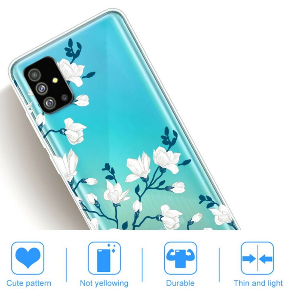 Telefoonhoesje voor Samsung Galaxy S20 Witte Bloemen