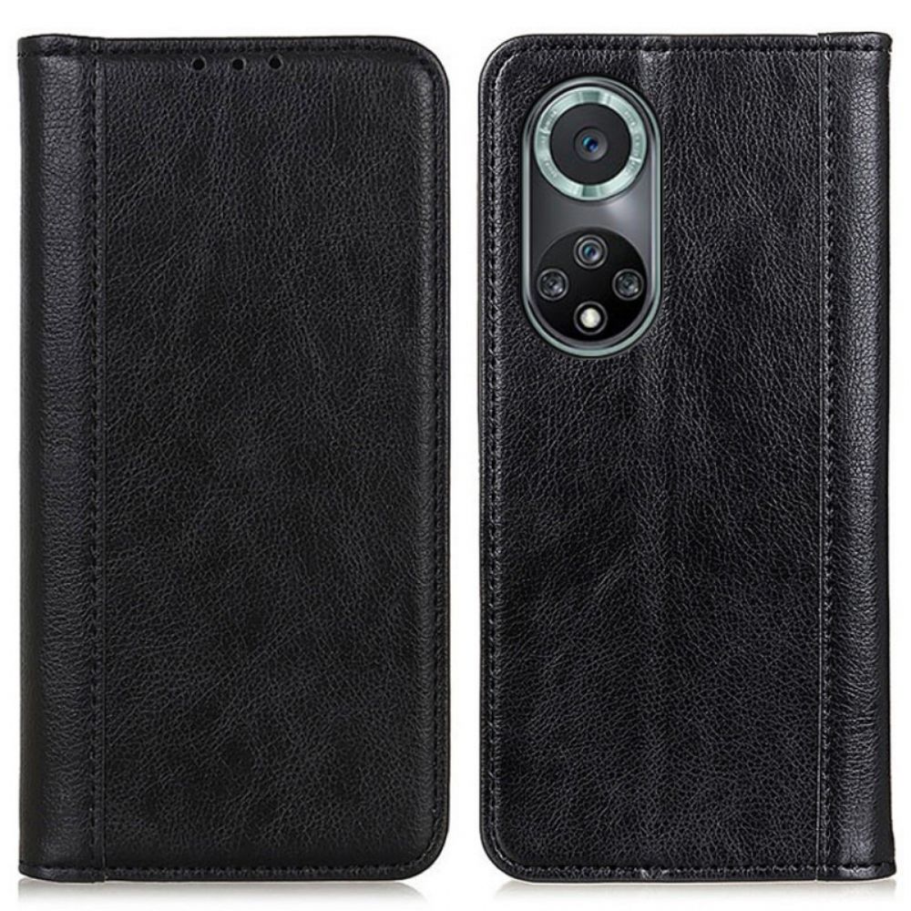 Bescherming Hoesje voor Huawei Nova 9 Pro / Honor 50 Pro Folio-hoesje Elegance Split Litchi Leer