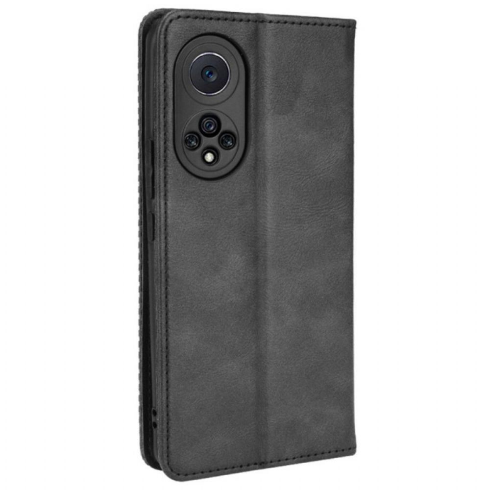 Bescherming Hoesje voor Huawei Nova 9 Pro / Honor 50 Pro Folio-hoesje Vintage Gestileerd Leereffect