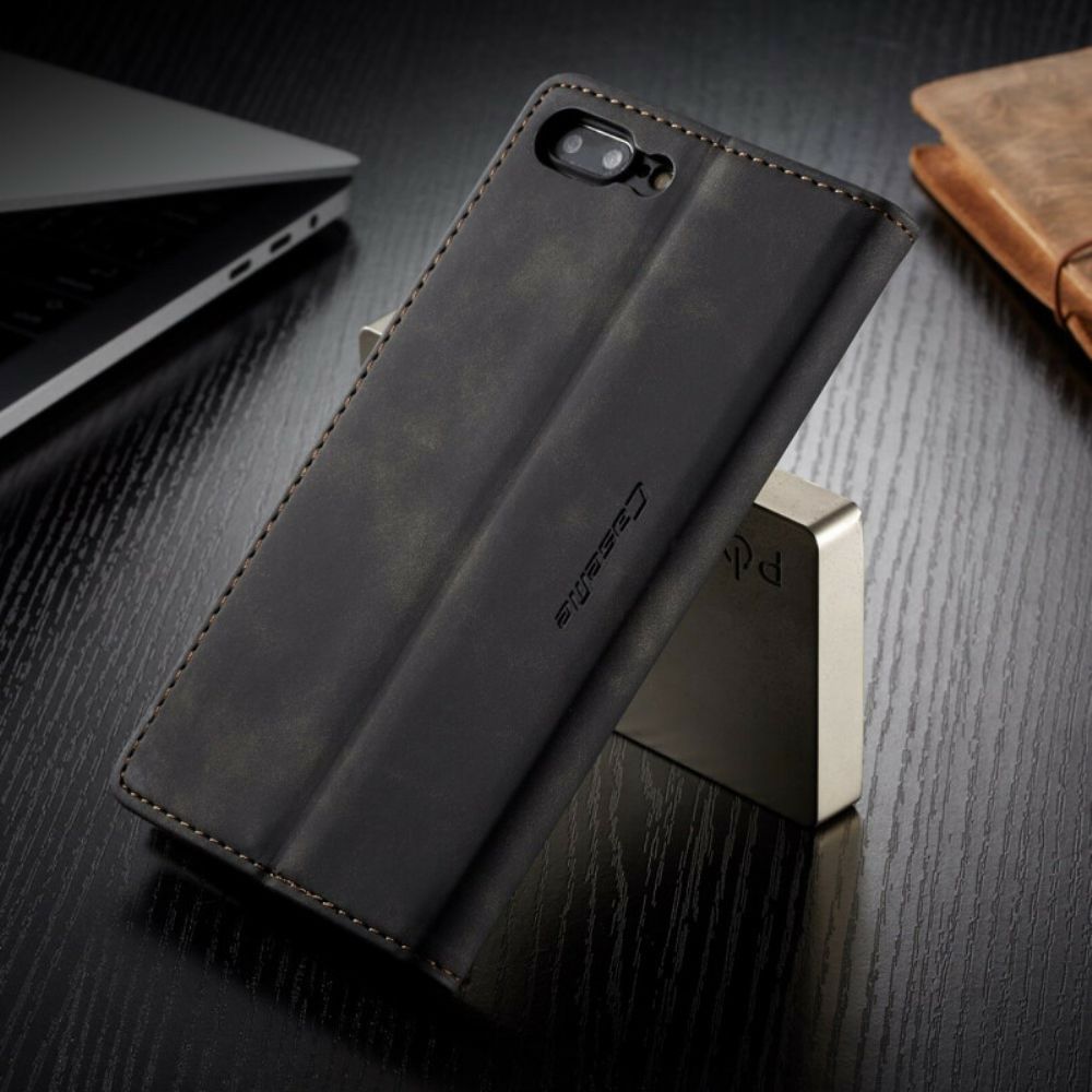 Bescherming Hoesje voor iPhone 8 Plus / 7 Plus Folio-hoesje Caseme Kunstleer