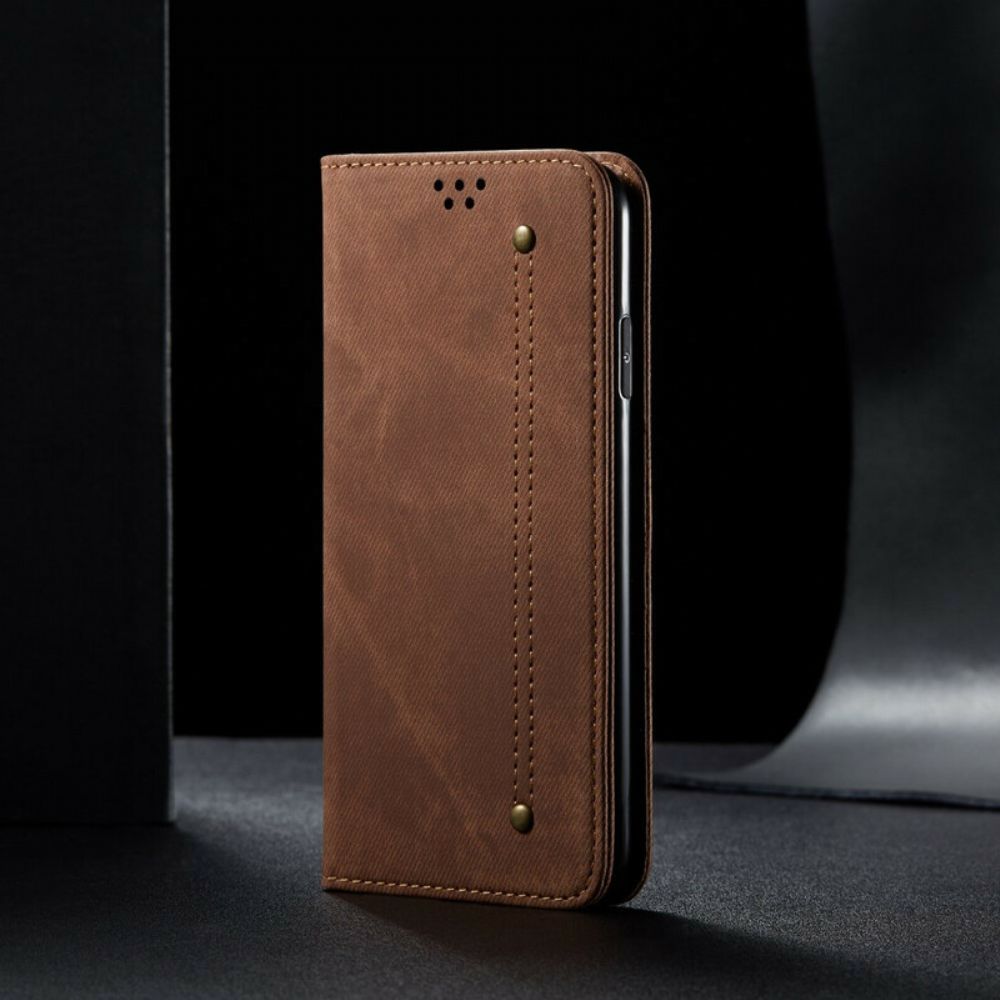 Bescherming Hoesje voor iPhone 8 Plus / 7 Plus Folio-hoesje Imitatieleer Jeanstextuur