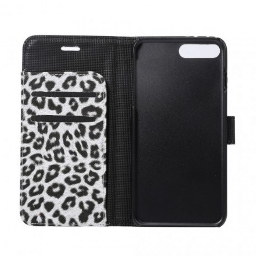 Flip Case voor iPhone 8 Plus / 7 Plus Luipaard