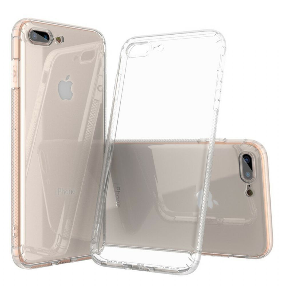 Hoesje voor iPhone 8 Plus / 7 Plus Transparante Leeu Beschermende Kussens