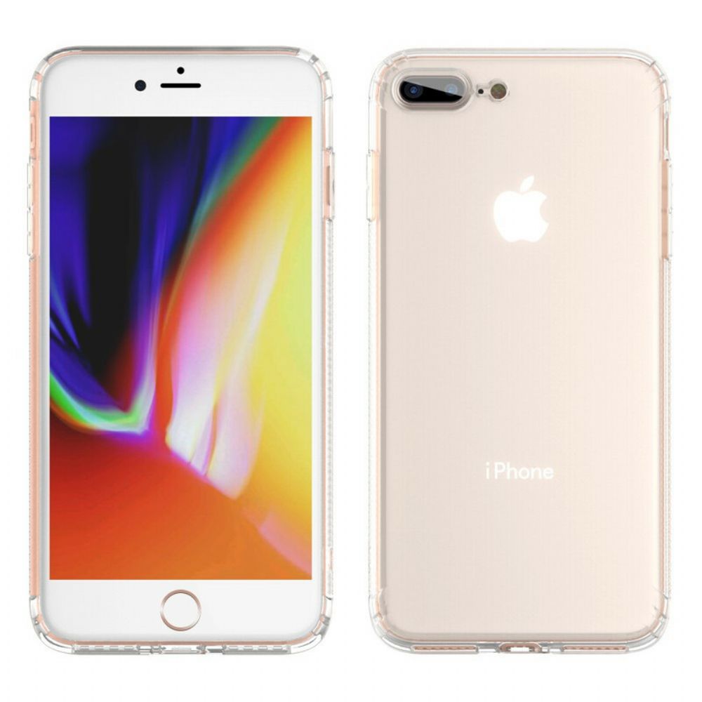 Hoesje voor iPhone 8 Plus / 7 Plus Transparante Leeu Beschermende Kussens