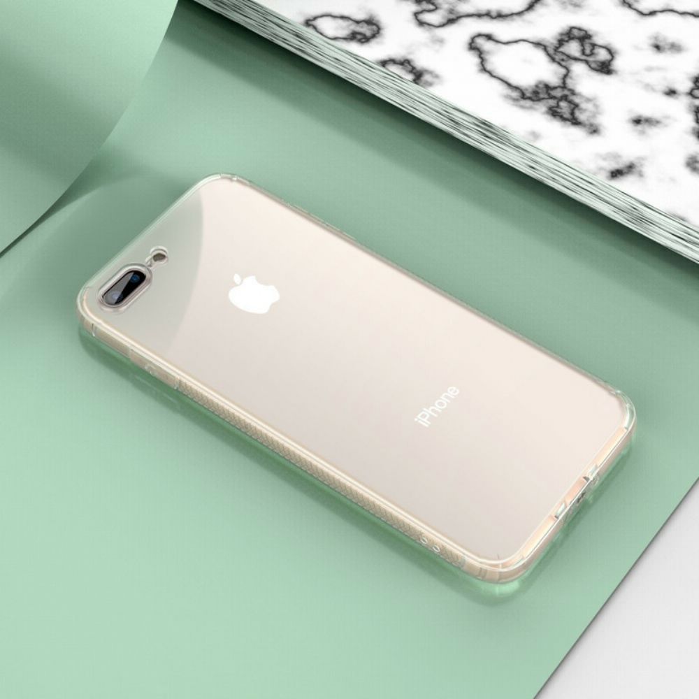 Hoesje voor iPhone 8 Plus / 7 Plus Transparante Leeu Beschermende Kussens