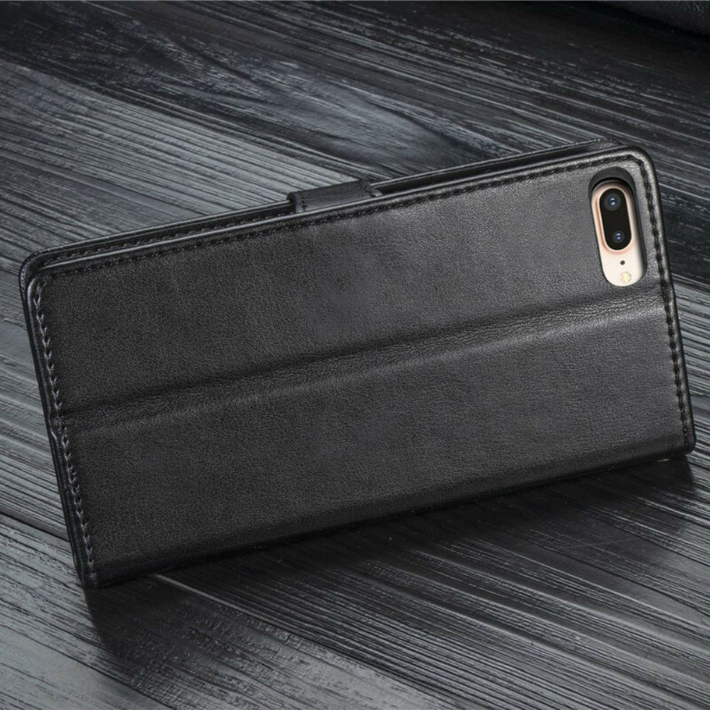 Leren Hoesje voor iPhone 8 Plus / 7 Plus Faux Leer En Vintage Sluiting