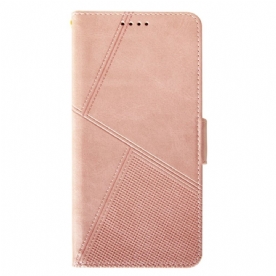 Flip Case Leren Xiaomi 14 Ultra Idewei-lijnen