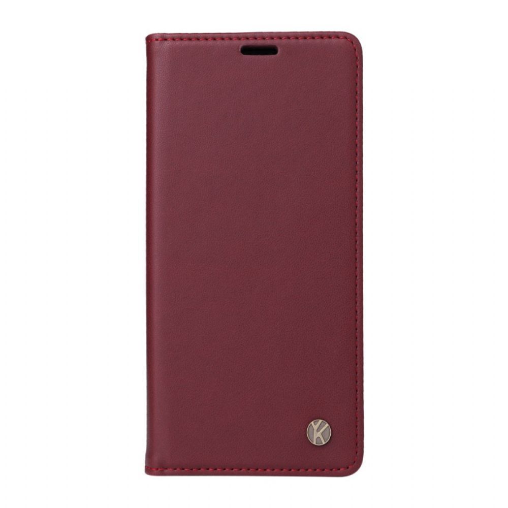 Folio-hoesje Voor Xiaomi 14 Ultra Yikatu Leereffect