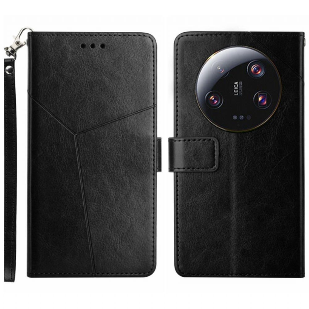 Leren Hoesje Xiaomi 14 Ultra Y-bandontwerp