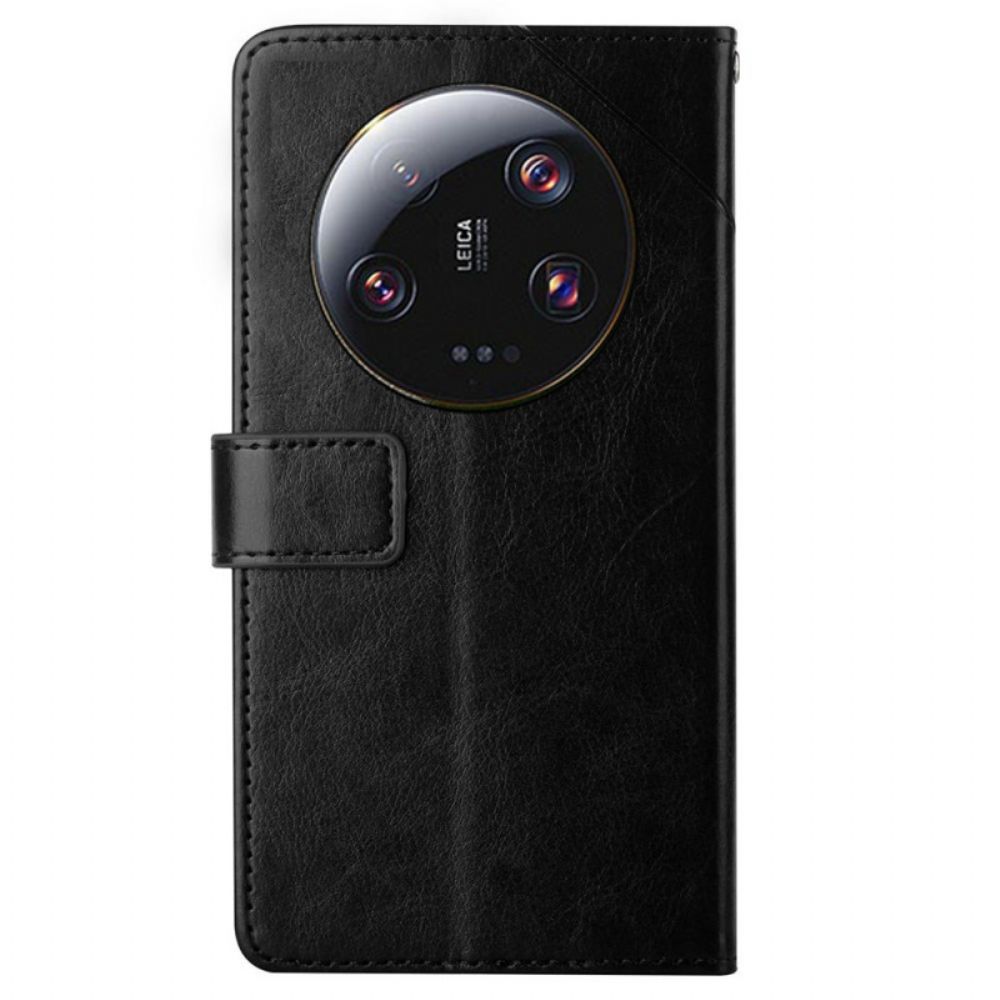 Leren Hoesje Xiaomi 14 Ultra Y-bandontwerp