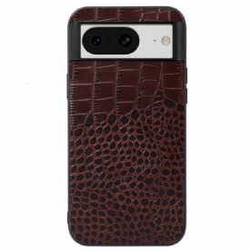 Case Hoesje Google Pixel 8 Telefoonhoesje Krokodiltextuur