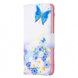 Folio-hoesje Google Pixel 8 Telefoonhoesje Aquarelvlinders