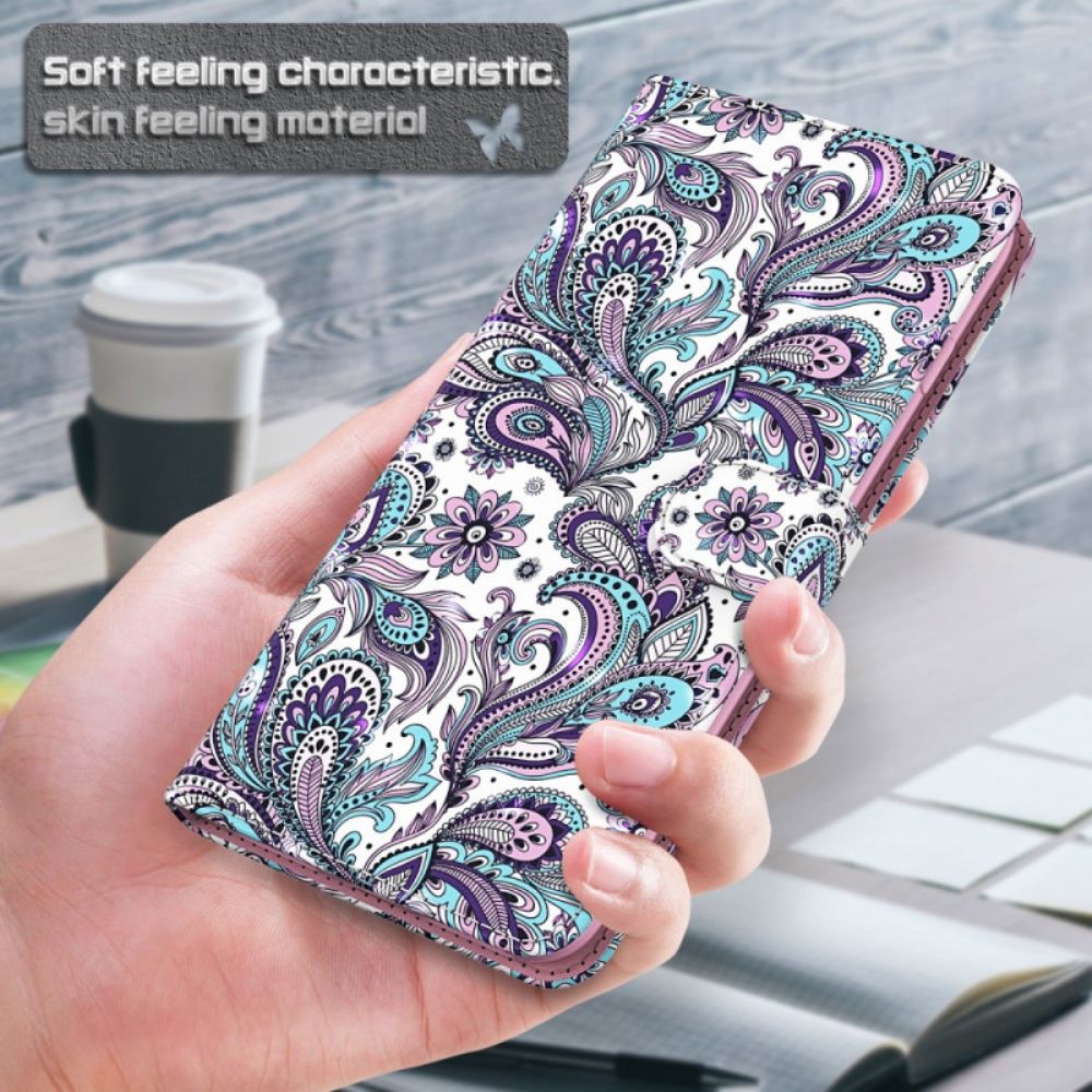 Folio-hoesje Google Pixel 8 Telefoonhoesje Paisley-patroon Met Bandje