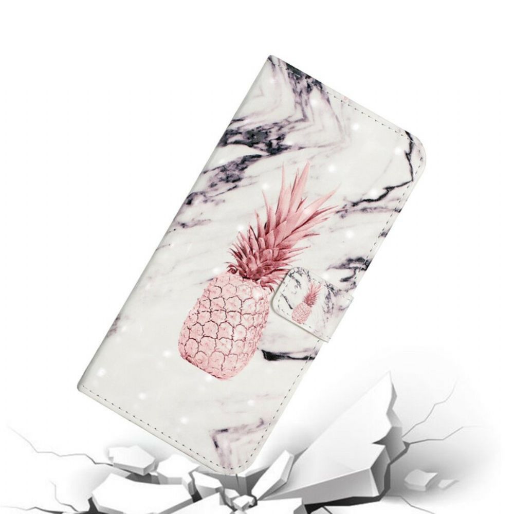 Folio-hoesje voor Samsung Galaxy A02s Lichtvlek Ananas