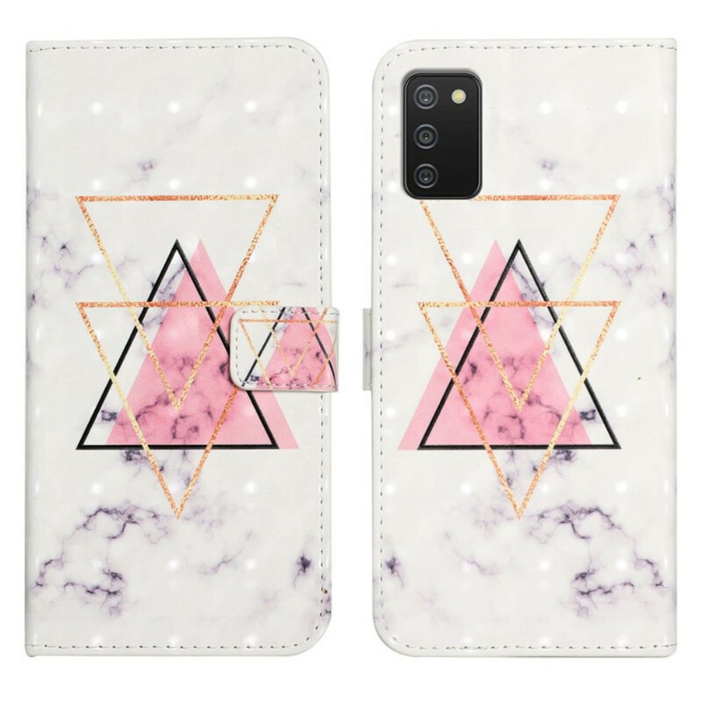 Folio-hoesje voor Samsung Galaxy A02s Paillettendriehoek