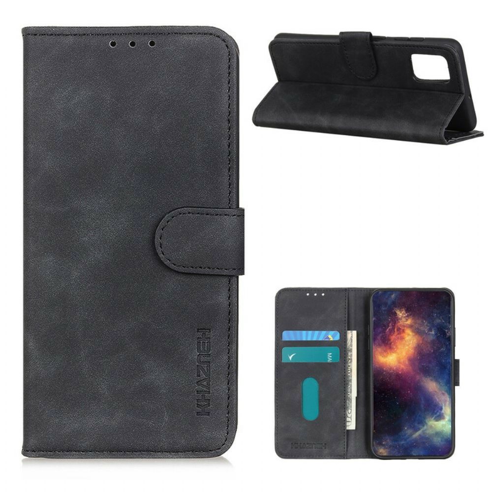 Folio-hoesje voor Samsung Galaxy A02s Vintage Leereffect Khazneh