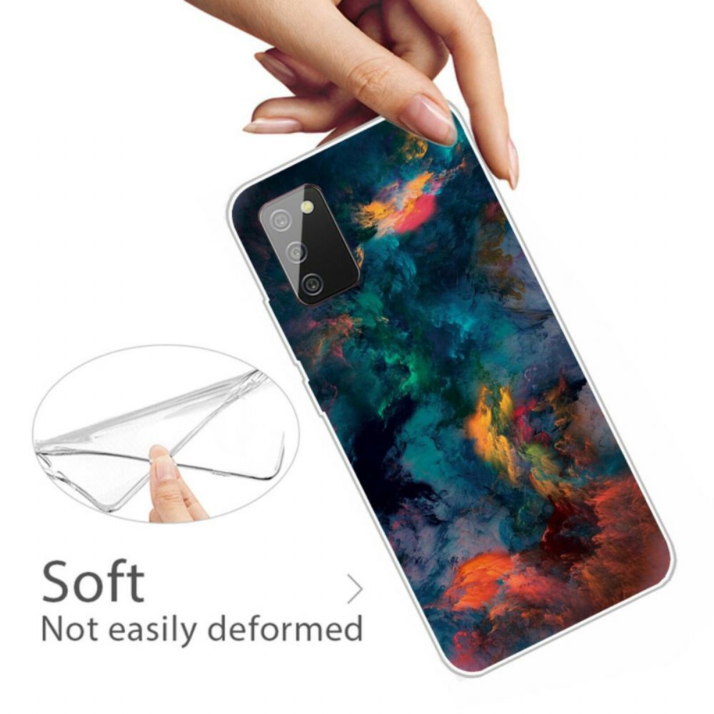 Hoesje voor Samsung Galaxy A02s Gekleurde Wolken