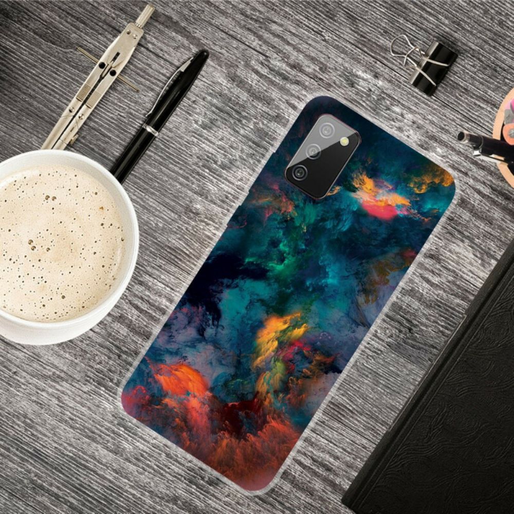 Hoesje voor Samsung Galaxy A02s Gekleurde Wolken