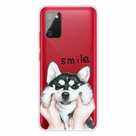 Hoesje voor Samsung Galaxy A02s Glimlach Hond