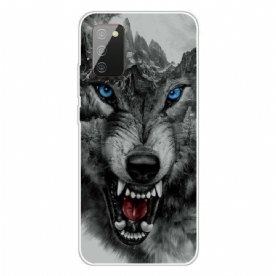 Hoesje voor Samsung Galaxy A02s Grote Wolf