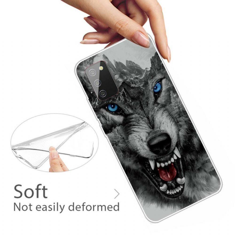 Hoesje voor Samsung Galaxy A02s Grote Wolf