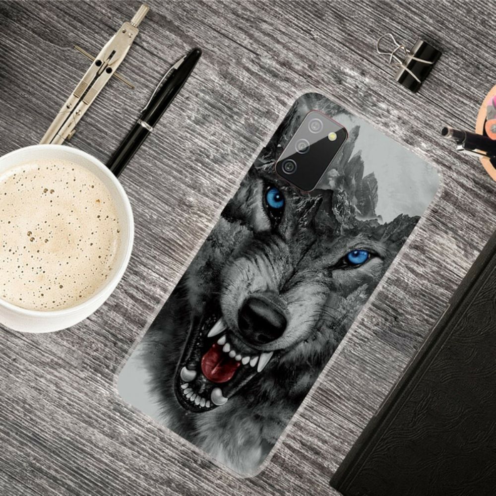 Hoesje voor Samsung Galaxy A02s Grote Wolf