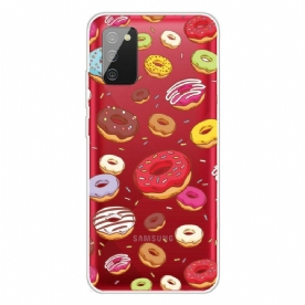 Hoesje voor Samsung Galaxy A02s Liefde Donuts