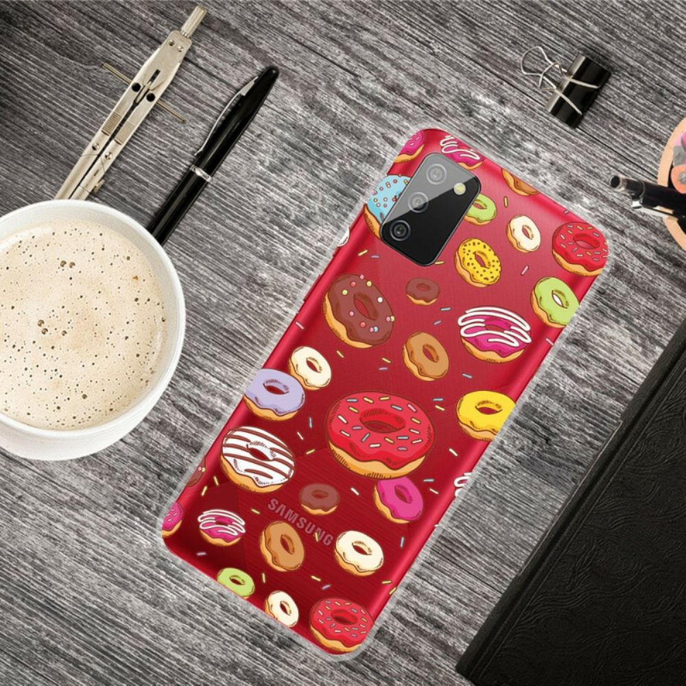 Hoesje voor Samsung Galaxy A02s Liefde Donuts