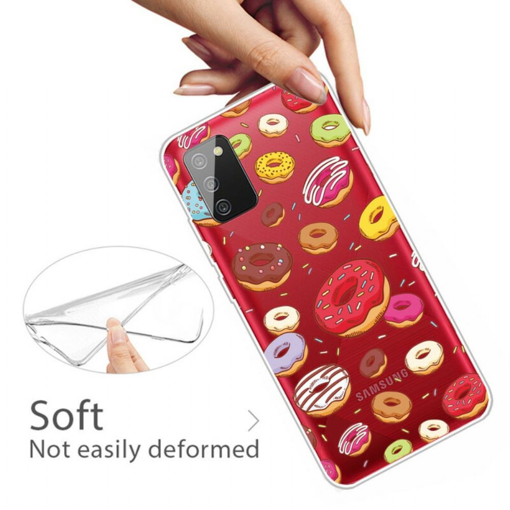 Hoesje voor Samsung Galaxy A02s Liefde Donuts