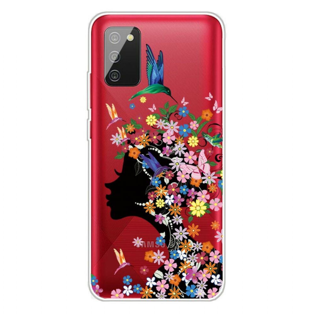 Hoesje voor Samsung Galaxy A02s Mooi Bloemhoofd