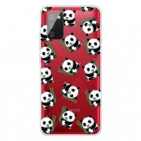 Telefoonhoesje voor Samsung Galaxy A02s Kleine Panda's