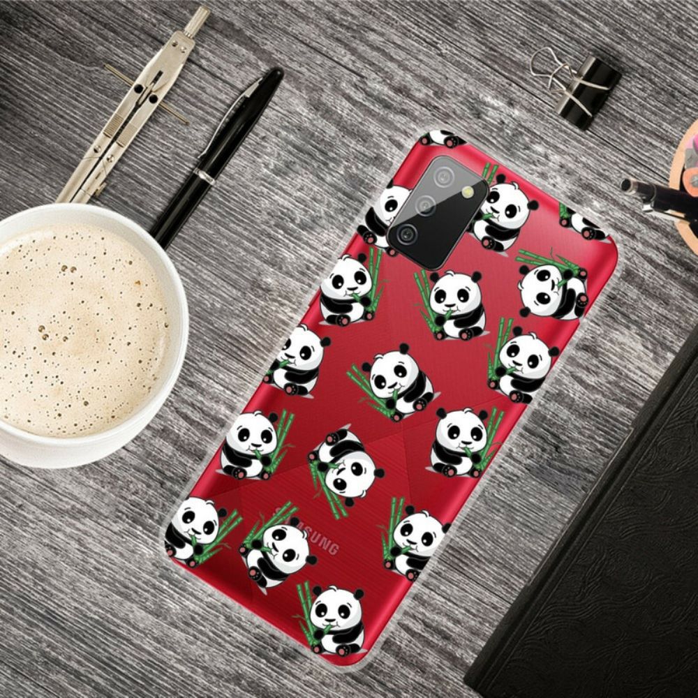 Telefoonhoesje voor Samsung Galaxy A02s Kleine Panda's