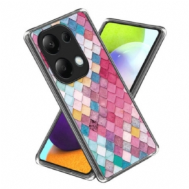 Case Hoesje Xiaomi Redmi Note 13 Pro 4g Telefoonhoesje Kleurrijke Muur