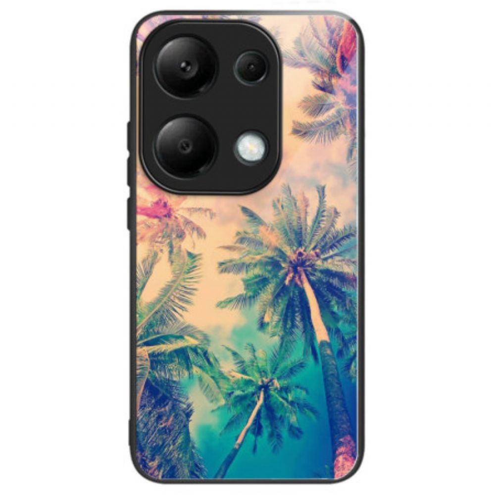 Case Hoesje Xiaomi Redmi Note 13 Pro 4g Telefoonhoesje Palmboom Gehard Glas