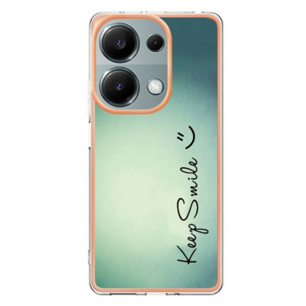 Cover Hoesje Xiaomi Redmi Note 13 Pro 4g Telefoonhoesje Blijf Lachen