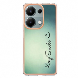 Cover Hoesje Xiaomi Redmi Note 13 Pro 4g Telefoonhoesje Blijf Lachen