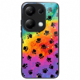 Cover Hoesje Xiaomi Redmi Note 13 Pro 4g Telefoonhoesje Vingerafdrukken Van Gehard Glas