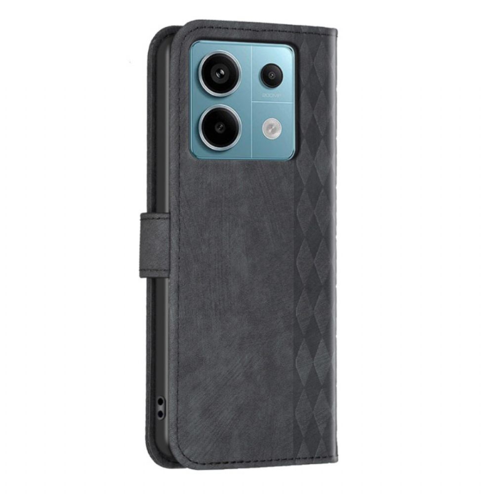 Flip Case Leren Xiaomi Redmi Note 13 Pro 4g Diamantfries