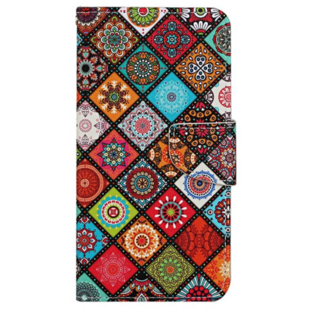 Flip Case Leren Xiaomi Redmi Note 13 Pro 4g Etnische Band