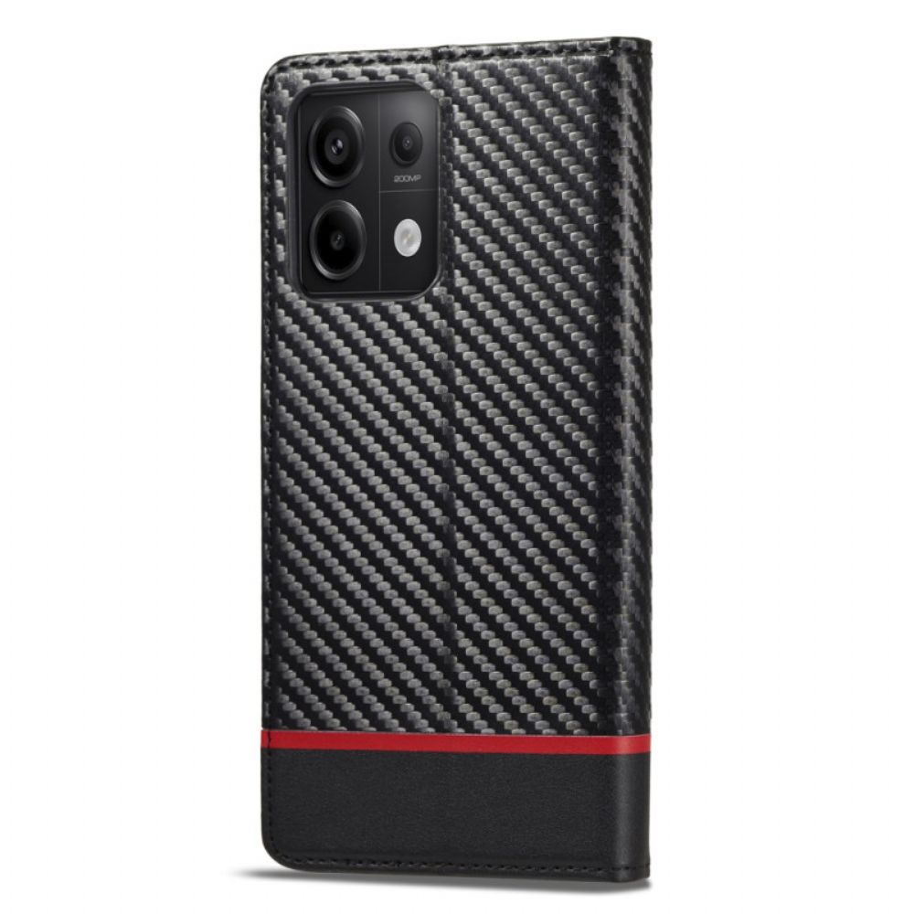 Folio-hoesje Voor Xiaomi Redmi Note 13 Pro 4g Koolstofvezel Lc.imeeke